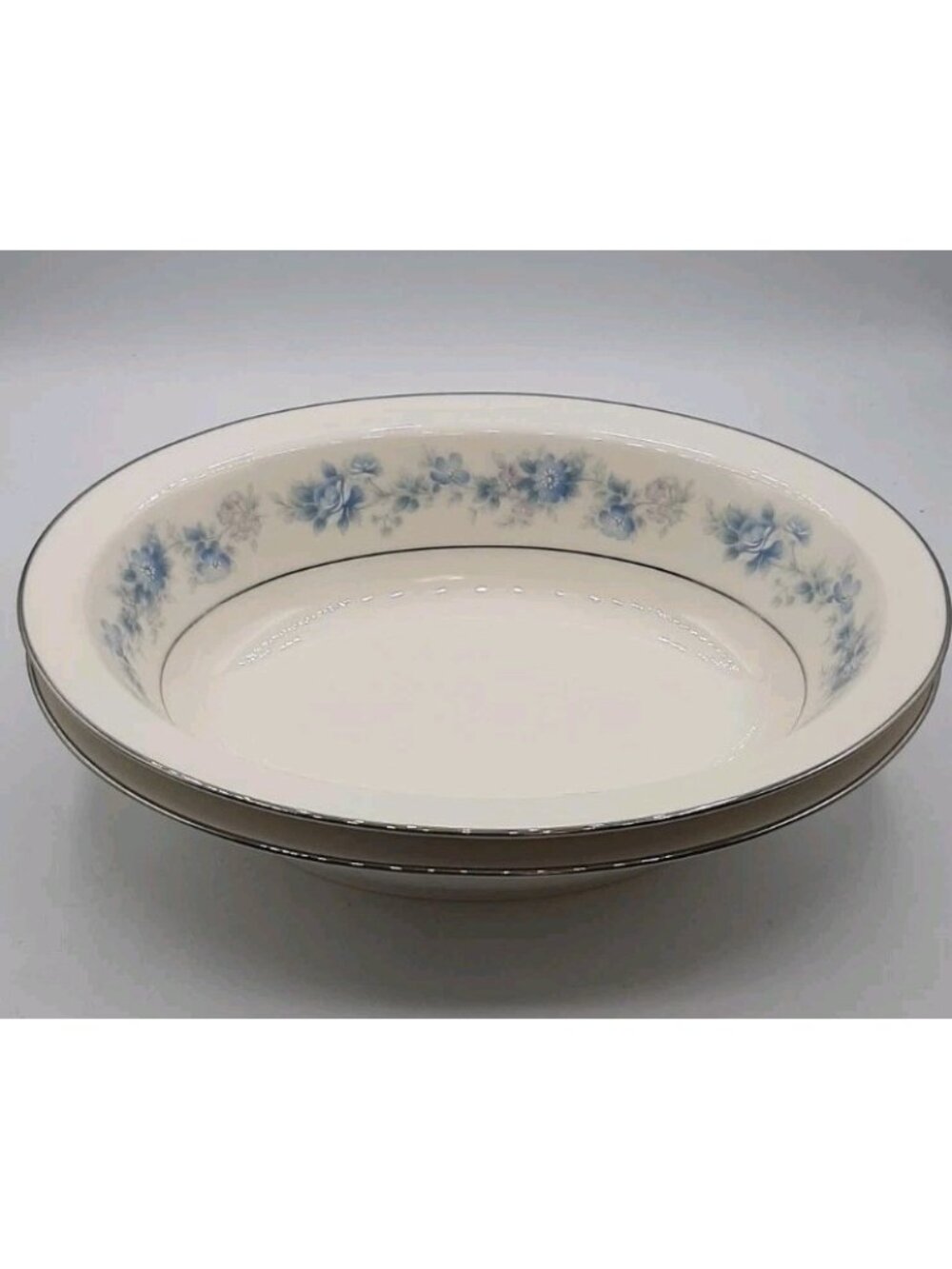 Vintage Noritake Splendor 7235 Oval Serving Bowls Set of 2 Ivory China Japan